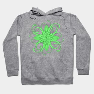 Abstract Doodle Flower Hoodie